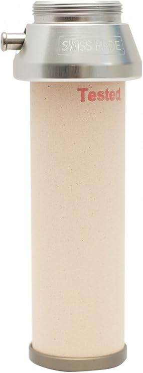 Katadyn Pocket Water Filter Replacement Cartridge | Silver-Impregnated Ceramic Depth Filter, 50,000L Capacity, Field-Cleanable Replacement Element