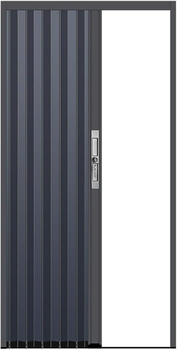 Folding Door with Locking Folding Door with Lock & Key Sliding Cupboard Panels Room Divider for Bedroom and Living Room