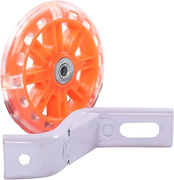Bicycle Training Wheel Flashing Silent Heavy-Duty Rear Wheel with Stabilizer 1 Pair