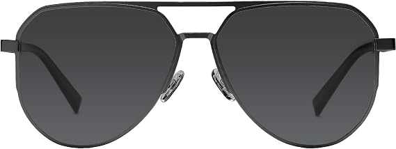 DUCO Mens Sunglasses Retro Oversized Metal Frame Vintage Polarized Sunglasses for Women Fashion Shades UV Protection DC3039