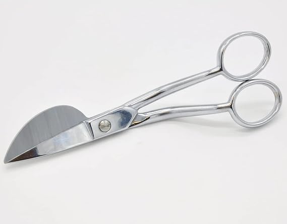 5.9" Applique Pelican Duckbill Scissors, Applique Scissors with Double Bend Curved Offset Handle, Small Cutting Scissors for Thread, Sewing, Embroidery, Arts and Crafts