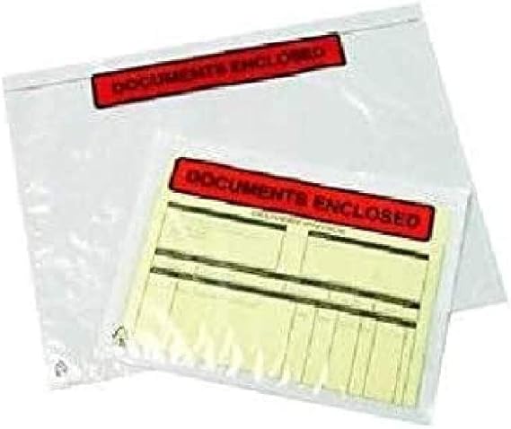 Masterline Packing-list Envelopes Polythene-front A4/C4 Documents Enclosed 315 x 235mm Ref PLE-DOC-A4 [Pack of 500]
