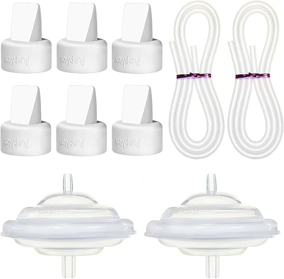 PumpMom Tubing Duckbill Valves and Backflow Protector for Spectra, Replacement Pump Parts for Spectra S1 S2 9 Plus and Motif Pump Accessories
