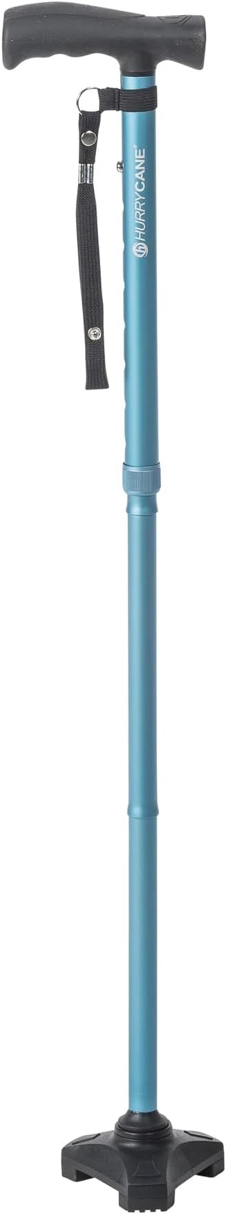 HurryCane HCANE-PP-C2 Freedom Edition Foldable Walking Cane with T Handle