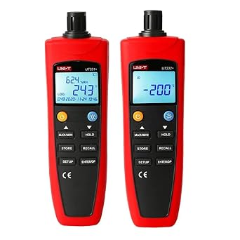 UNI-T Digital Thermometer Hygrometer UT331+ UT332+ Handheld Temperature Humidity Meter for Factories Detector (UT332+)