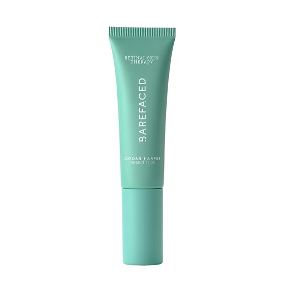 Barefaced Retinal Skin Therapy 30ml - Retinaldehyde & Bakuchiol Serum for Firming, Reducing Fine Lines & Wrinkles, Improving Skin Tone & Texture w/Shea Butter, Jojoba Oil & Argan Oil