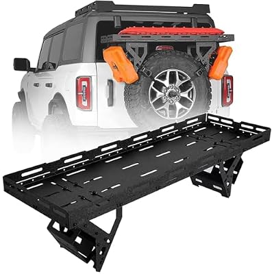 30-40 Spare Tire Cargo Basket Storage Tray Replacement for Jeep Wrangler JK JL TJ YJ CJ Ford Bronco SUV