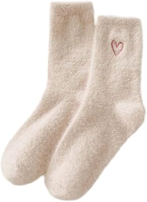 Womens Fuzzy Socks - Cozy, Fluffy and Luxurious Soft Sleep Socks - Warm Slipper Socks - 1 pair