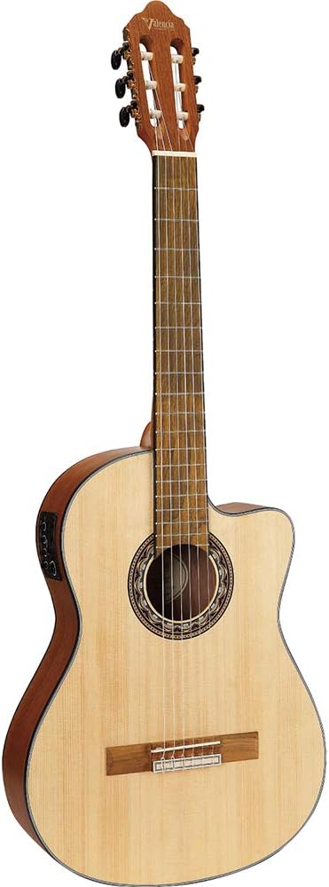 Valencia Vc304ce Elektro Klasİk Gİtar, Cutaway, 4/4, Naturel Mat,
