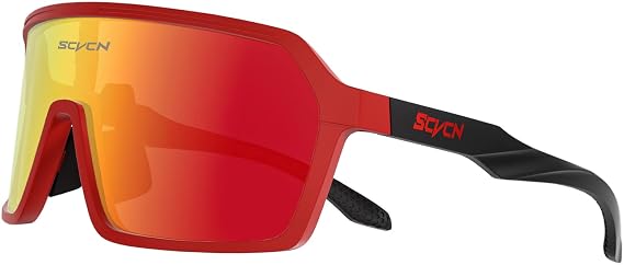 SCVCN Polarized Cycling Glasses Sport Sunglasses MTB BMX Men Women Running Driving Fishing Golf S61