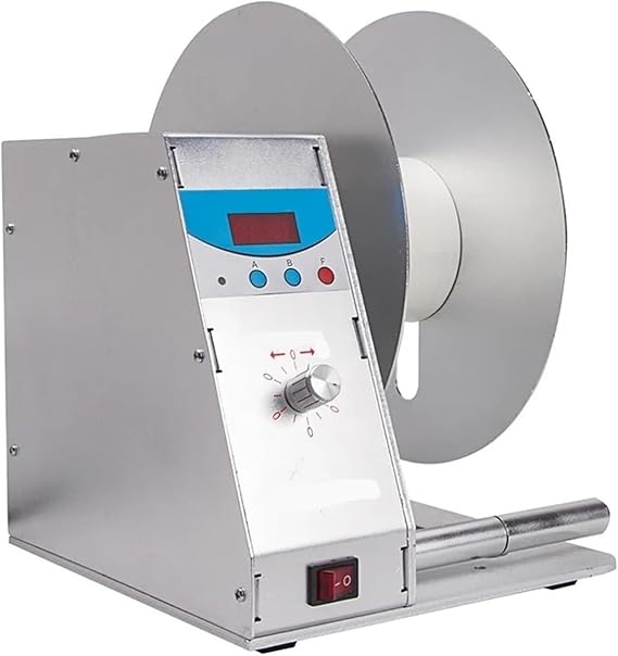Automatic Digital Label Rewinder, Cable Reel for Barcode Labels, Ideal for Clothing and Supermarkets, Bulk Use, Heavy-Duty for Garden Hose Storage