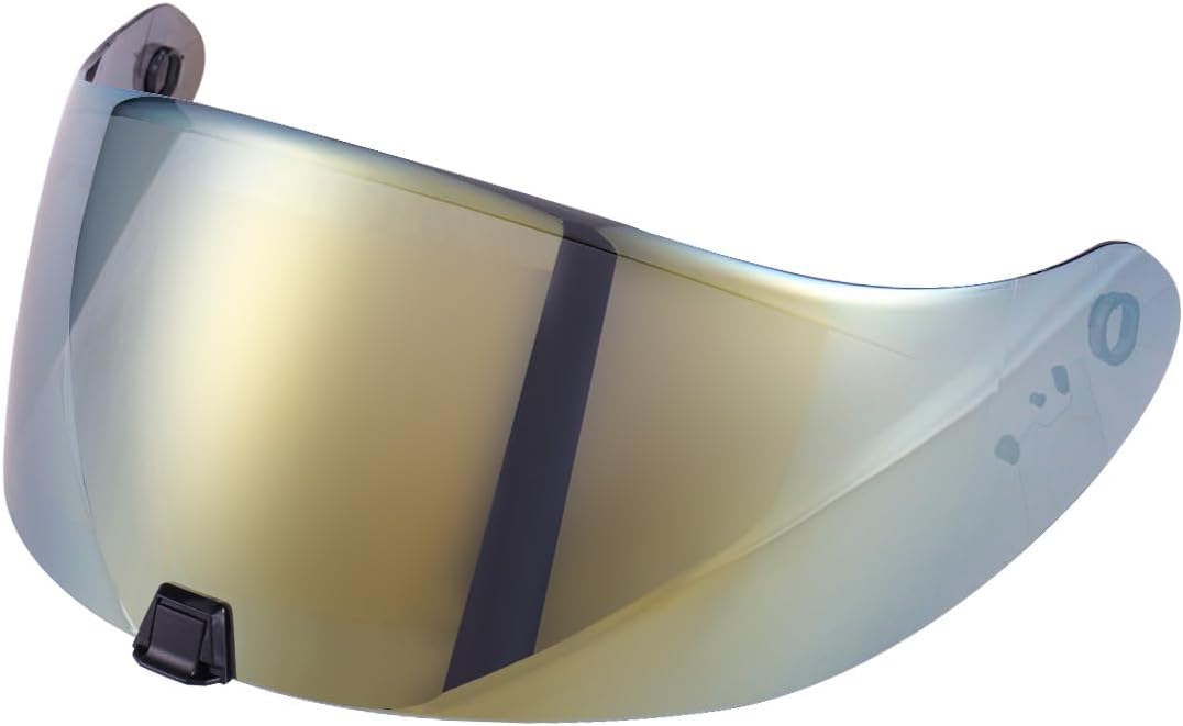 Soman R420 Helmet Visor Replacement, R420 Face Shield Alternatives Compatible with R420 Helmet UV Protection Gold