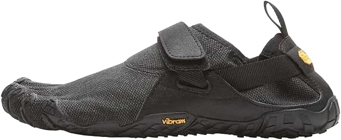 Vibram Men's FiveFingers Spyridon EVO | Barefoot Trail Running & Off-Road Shoes for Grip & Stability, Black/Black, 39 EU / 7.5-8 US