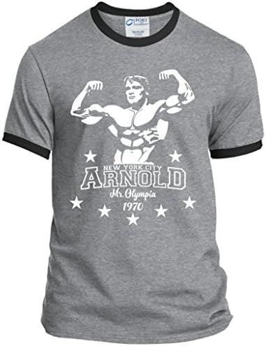 Arnold Schwarzenegger Mens Bodybuilding T Shirt Muscle Workout Gym Shirts