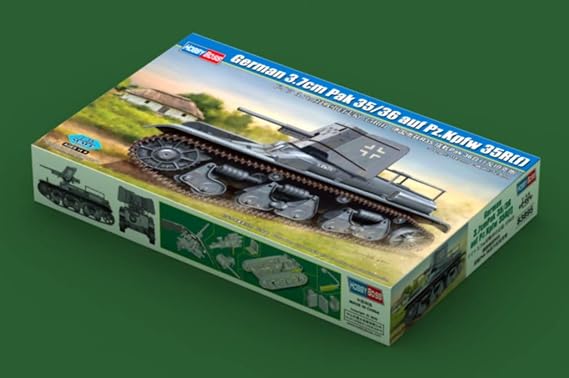 Hobby Boss 83895 1/35 Fighting Vehicle Series, German Army, 1.5 inch 3.7 cm Anti-Tank Propelled Gun, Plastic Model