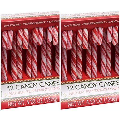 Original Peppermint Candy Canes, 4.32 ounces 2 PACK- 24 Canes Total
