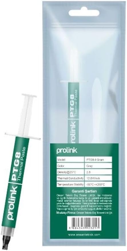 Prolink PTG8 12,8W/mk 4Gr Şırınga Termal Macun