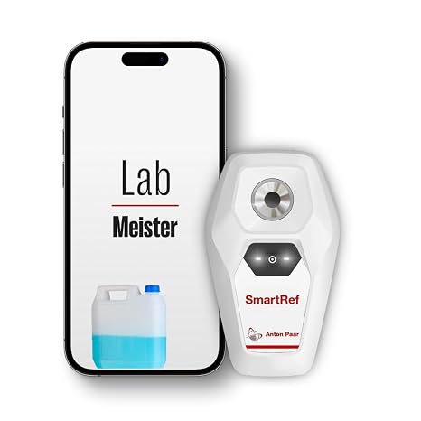 SmartRef Digital Refractometer by Anton Paar Antifreeze & Coolant Tester, Ethylene Glycol, Propylene Glycol, Freezing Point, Temperature, Refractive Index, Cutting Oil, Cutting Fluid, Portable, HVAC