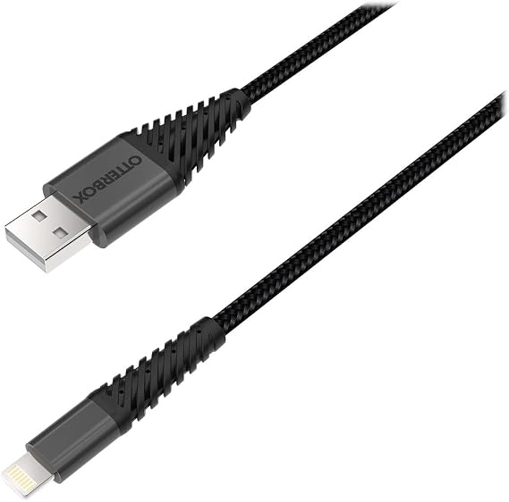 OTTERBOX Lightning Connector to USB Cable (3m - 9.8ft) - Retail Packaging - Black