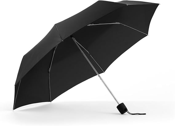 ShedRain Umbrellas Rain Essentials Manual Compact, Black, One Size