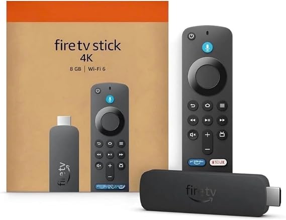 Amazon Fire TV Stick 4K Ultra HD with Alexa Voice Remote, Latest Gen, HDMI Media Player, Dolby Vision, HDR10+, Wi-Fi Streaming Device