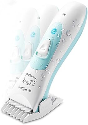 Gland Waterproof Ultra Quiet Electric Professional Kids Hair Clipper Hair Trimmer for Infant, Babies & Children - Rechargeable one Full Charge for 90 Minutes Using time