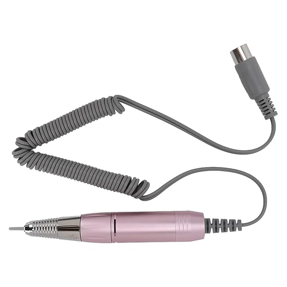 Electric Nail Drill Handle, 5 Pin Adjustable 30000Rpm Nail Drill Handpiece Low Noise Metal Grinding Polishing Pen Salon Home Use for Manicure Pedicure Machine