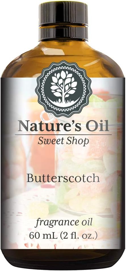 Butterscotch Fragrance Oil (60ml) for Diffusers, Soap Making, Candles, Lotion, Home Scents, Linen Spray, Bath Bombs, Slime