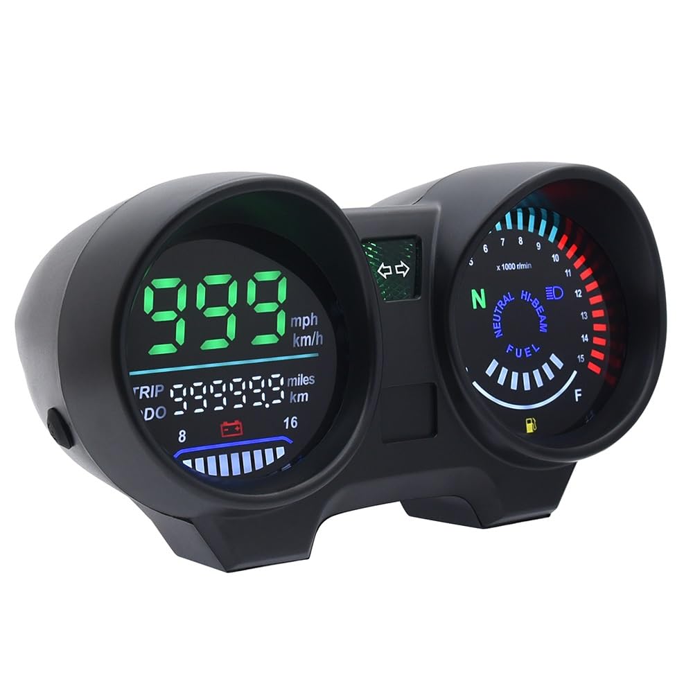 Newest Digital Motorcycle Speedometer RPM Meter Compatible with H-onda CG150, T-itan 150, Fan150 2010-2012 - LED