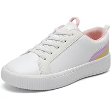 HOMEHOT Girls Sneaker Slip on Shoes for Girls White (Toddler/Little Kid/Big Kid)