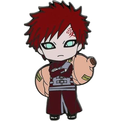 Gaara Anime Metal Pin Alloy Enamel Pins for Naruto Fans Collectible Badge for Backpacks, Jackets & Displays for Anime Collectors