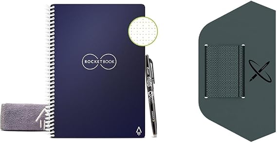 Rocketbook Core Reusable Smart Notebook + Pen/Pencil Holder