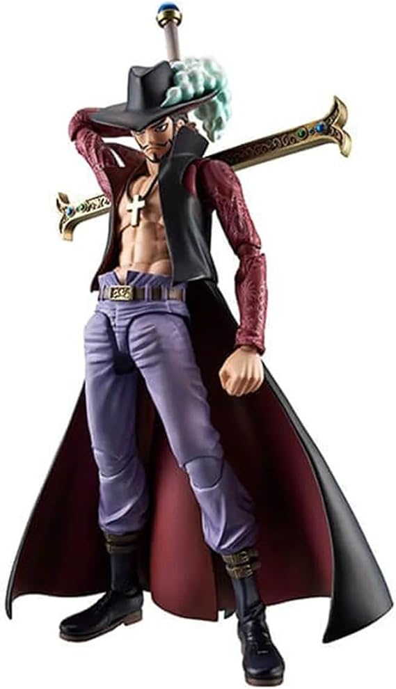MegaHouse Variable Action Heroes One Piece Juracur Mihawk, Approx. 7.1 inches 180 mm, PVC Pre-painted Action Figure
