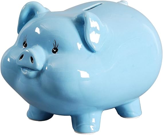 Ceramics Pig Piggy Bank for Boys,Money Bank for Adults,Gilrs Alcancias De Dinero para Adultos Ninos,Coin Bank,Modern Home Decor Living Room