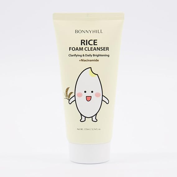 BONNYHILL Rice Foam Cleanser Clarifying & Daily Brightening + Niacinamide