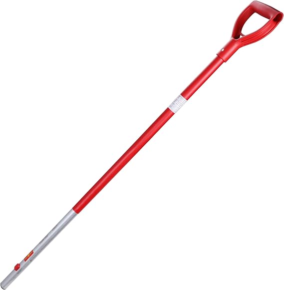 Wolf-Garten ZMAD Multi-Change Aluminium D-Grip Handle, Red, 85 cm