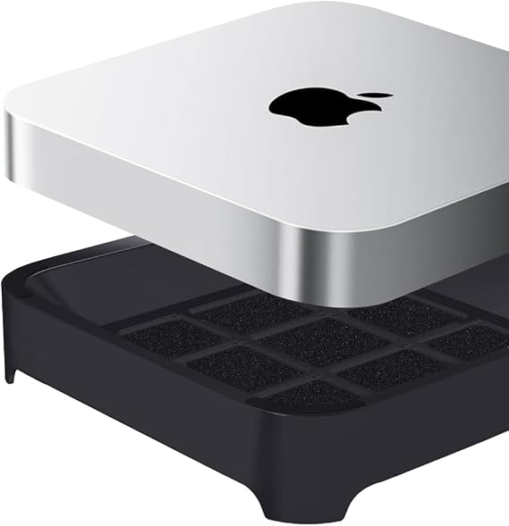 IFCASE Dust Proof Air Filter Stand for Mac Studio & Mac Mini M1 M2 (Black)