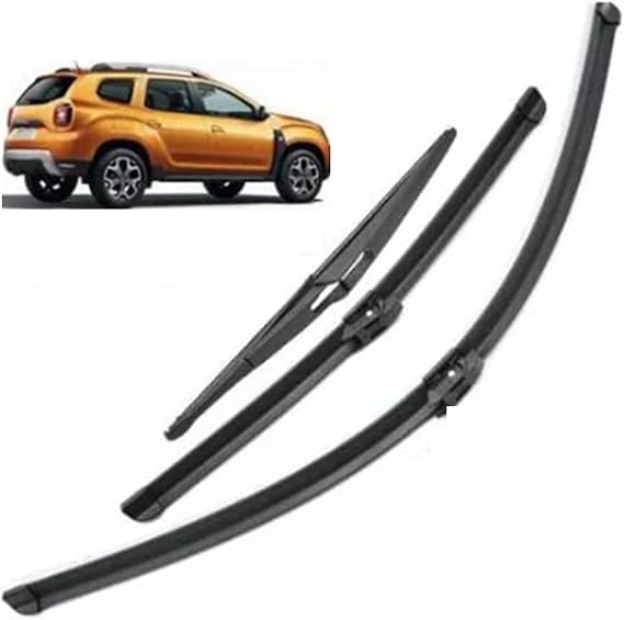 Front Rear Wipers Blade Set for Renault Duster Renault Duster 2017-2020, Pack of 3 Car Equipment Automotive Replacement Front Rear