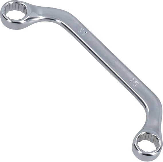 10mm + 11mm Half Moon Ring C Obstruction Spanner Wrench 12 Sided Bi-hex