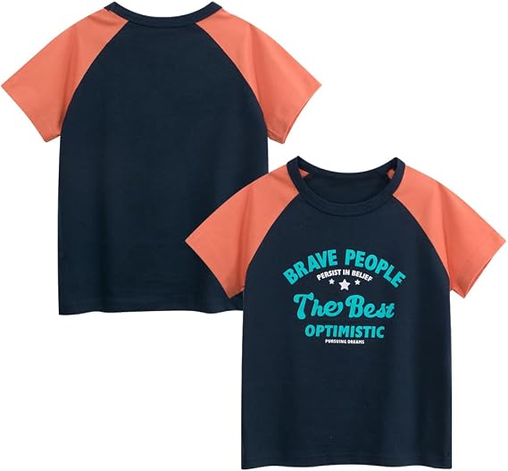Toddler Boys People Graphic Tees, Cotton T-Shirts, Multiple Colors Available, Crew-Neck, Regular Fit, Short Sleeve, Classic Style, 2-7 Years