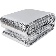 winemana Window Insulation Roll, 24IN x 20FT Reflective Heat Shield Bubble Film, Double-Sided Aluminum Foil Insulation, Weatherproof Garage Door Cover for Windows, RV, Basement, Winter & Summer