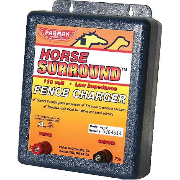 Parmak HS-100 110-20-Volt Horse Surround Low Impedance Electric Fence Charger