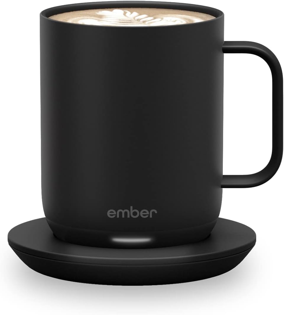 Ember Temperature Control Smart Mug 2, 10 Oz, App-Controlled Heated Coffee Mug with 80 Min Battery Life and Improved Design, Product RED