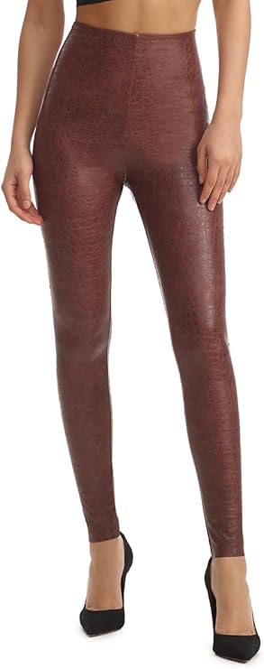 commando Women's Faux Leather Animal Legging