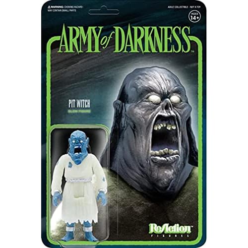 Super7 Army of Darkness Pit Witch Glow in The Dark Reaction Figure 3.75 inches