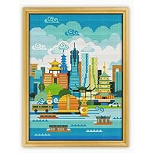 Hangzhou CS674-2 - Counted Cross Stitch Pattern. Only Printed Pattern Inside. No Fabric, Threads, Needles, Hoops.