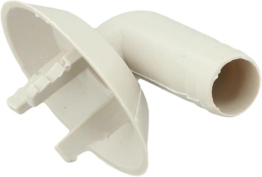 26mm AC Drain Hose Elbow Connector with Three-Jaw Design for External Unit, White Plastic Nozzle Fits Mini-Split and Window Air Conditioners