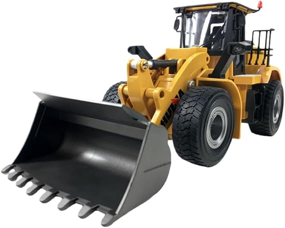 1:16 RC Truck Bulldozer Wheel Shovel Loader Tractor Model Engineering Car 9 Channel RC Car Toy 14*39*16CM,Model:1552