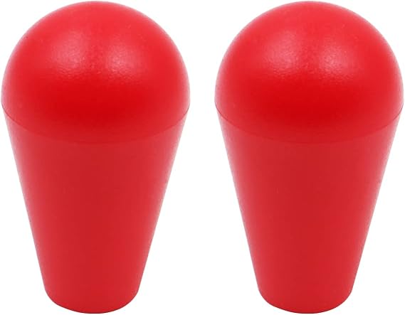 2PCS DIY Joystick Oval Balltop Arcade Joystick Oval Balltop for Retro Arcade Machine Street Fighter Arcade Machine -Red