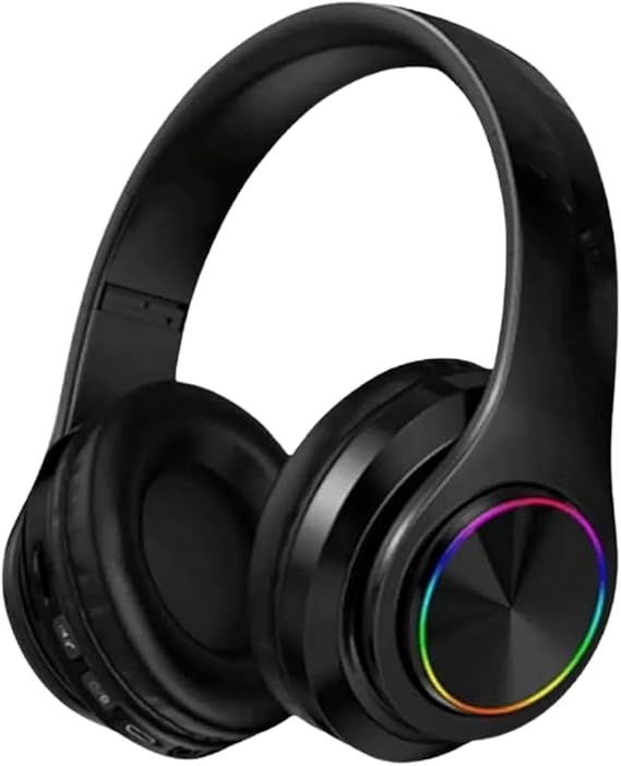 Bluetooth Headset Wireless On-Ear Light Foldable Microphone Fm-aux-sd Black